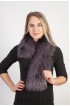 Blue fox fur scarf-collar